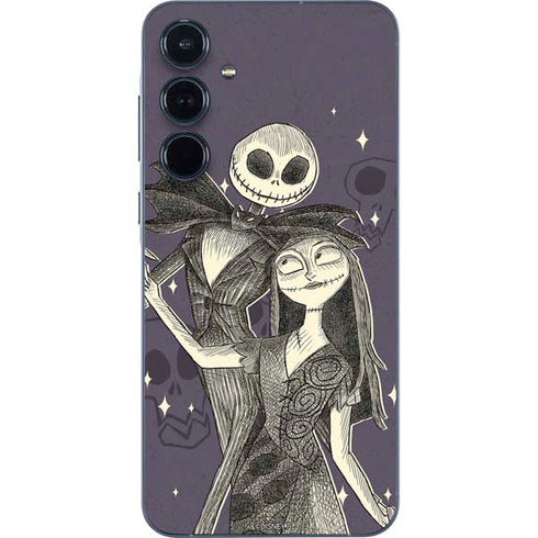 Disney The Nightmare Before Christmas Jack and Sally Art Galaxy A36 5G Skin